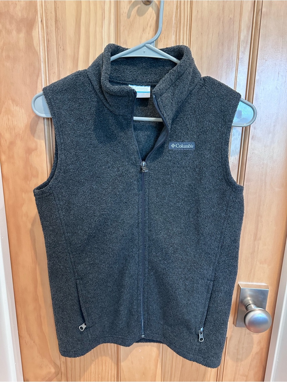 Columbia Kids Charcoal Gray Fleece Vest - Full Zip
